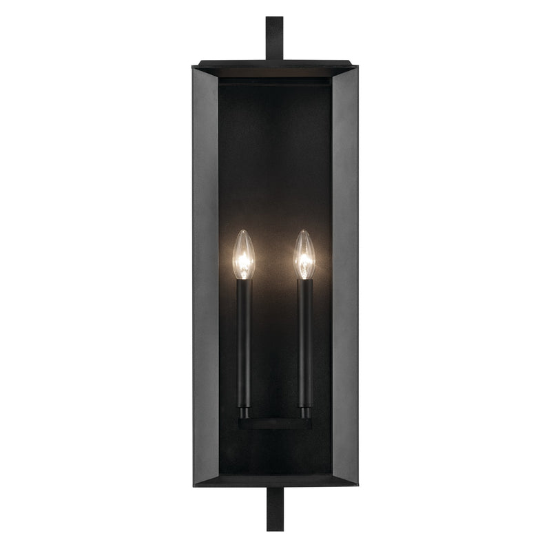 Kichler 59134BKT Two Light Outdoor Wall Mount, Textured Black