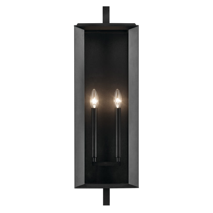 Kichler 59134BKT Two Light Outdoor Wall Mount, Textured Black