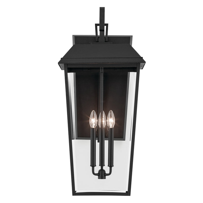 Kichler 59121BKT Three Light Outdoor Wall Mount, Textured Black