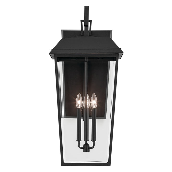 Kichler 59121BKT Three Light Outdoor Wall Mount, Textured Black