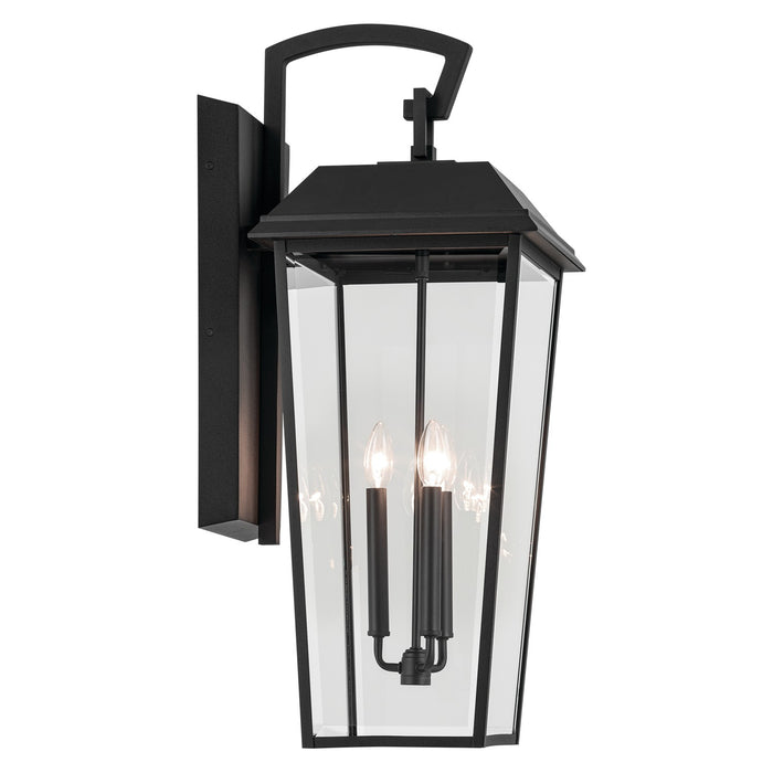 Kichler 59121BKT Three Light Outdoor Wall Mount, Textured Black
