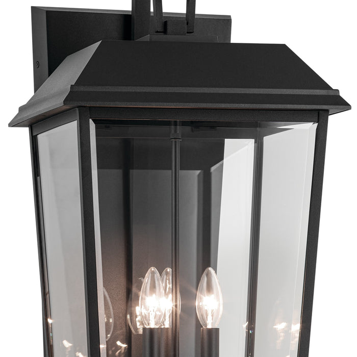 Kichler 59121BKT Three Light Outdoor Wall Mount, Textured Black