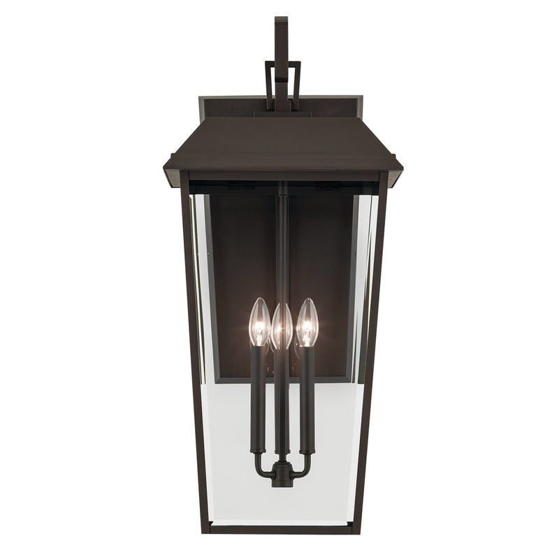 Kichler 59121OZ Three Light Outdoor Wall Mount, Olde Bronze