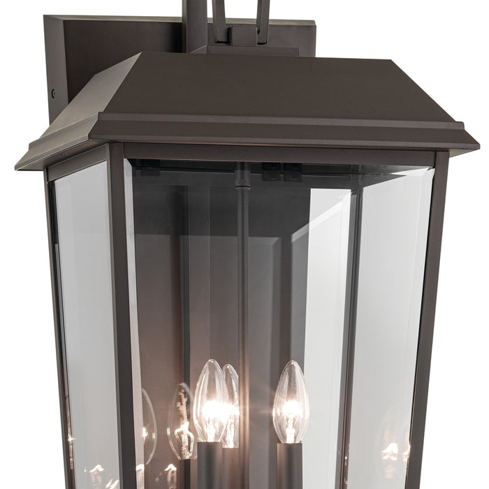 Kichler 59121OZ Three Light Outdoor Wall Mount, Olde Bronze