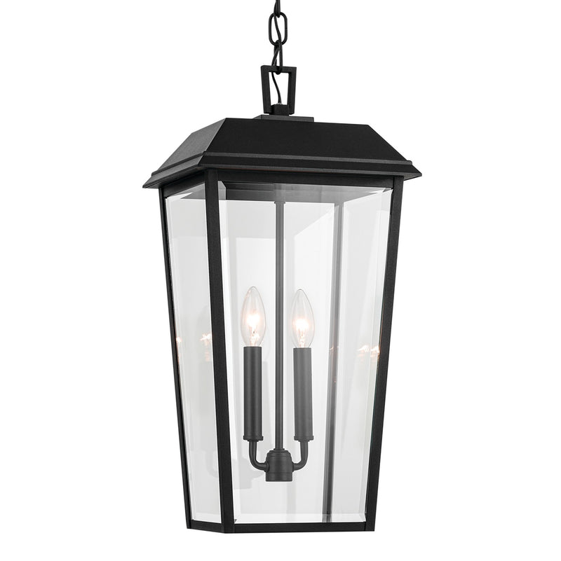 Kichler 59122BKT Two Light Outdoor Pendant, Textured Black