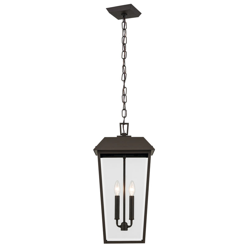 Kichler 59122OZ Two Light Outdoor Pendant, Olde Bronze