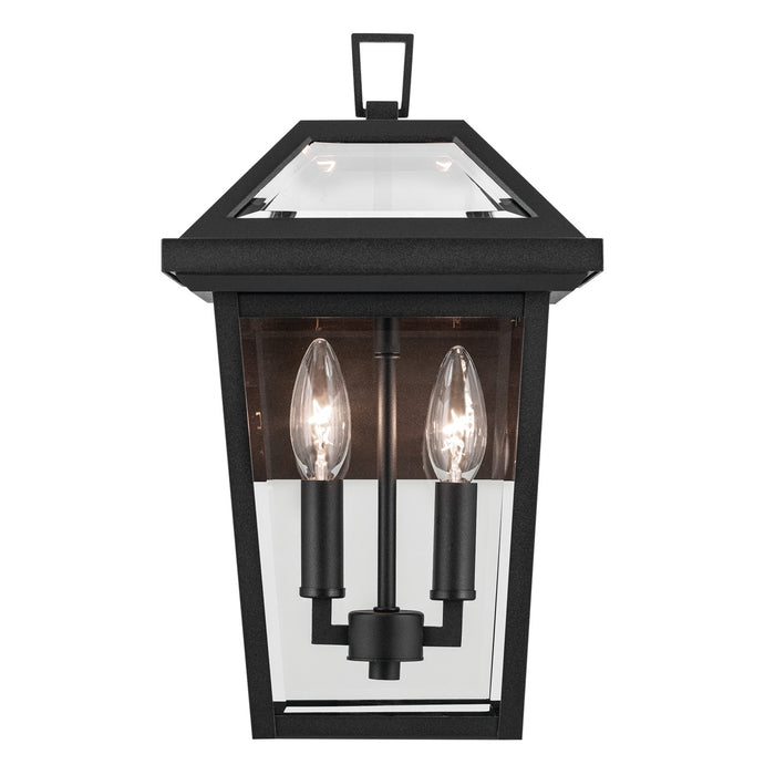 Kichler 59125BKT Two Light Outdoor Wall Mount, Textured Black
