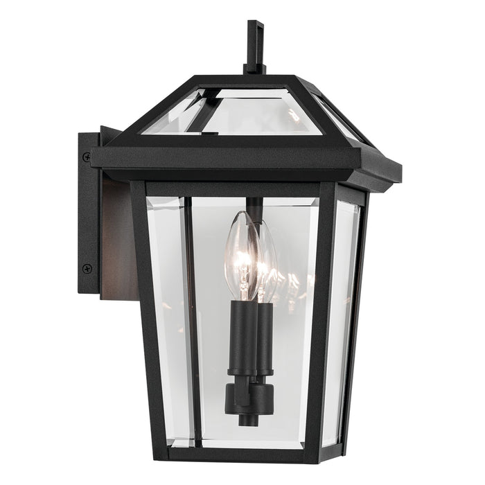 Kichler 59125BKT Two Light Outdoor Wall Mount, Textured Black