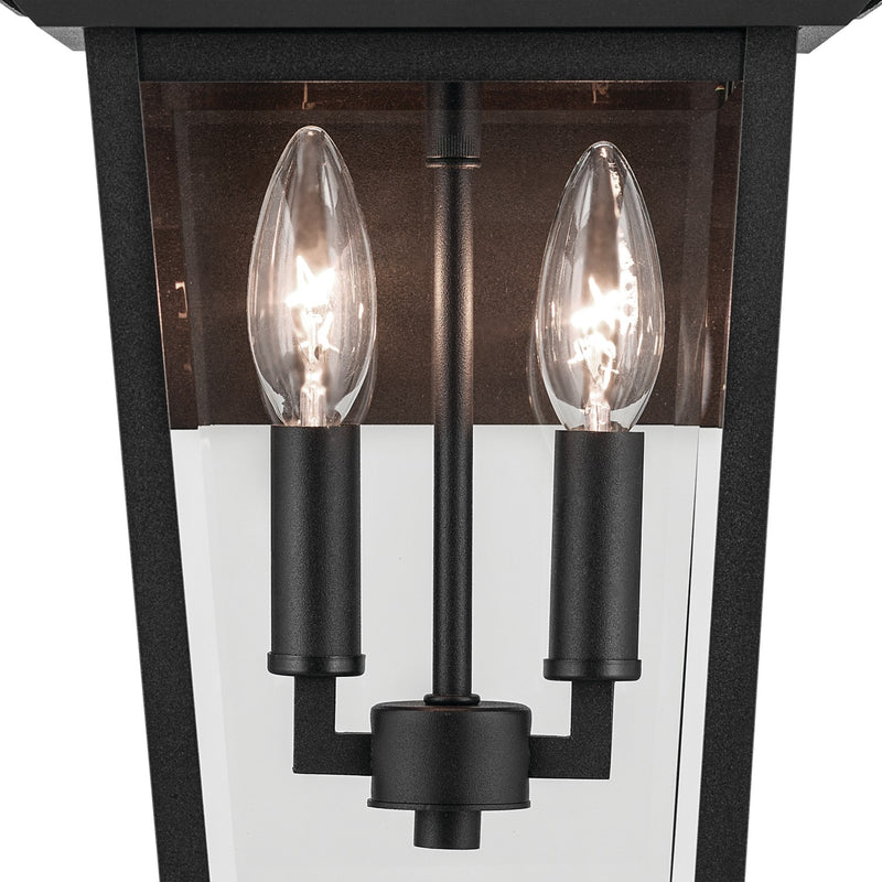 Kichler 59125BKT Two Light Outdoor Wall Mount, Textured Black