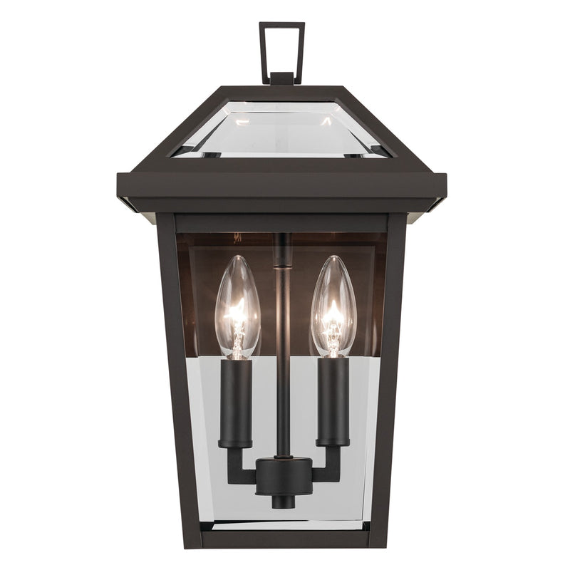 Kichler 59125OZ Two Light Outdoor Wall Mount, Olde Bronze
