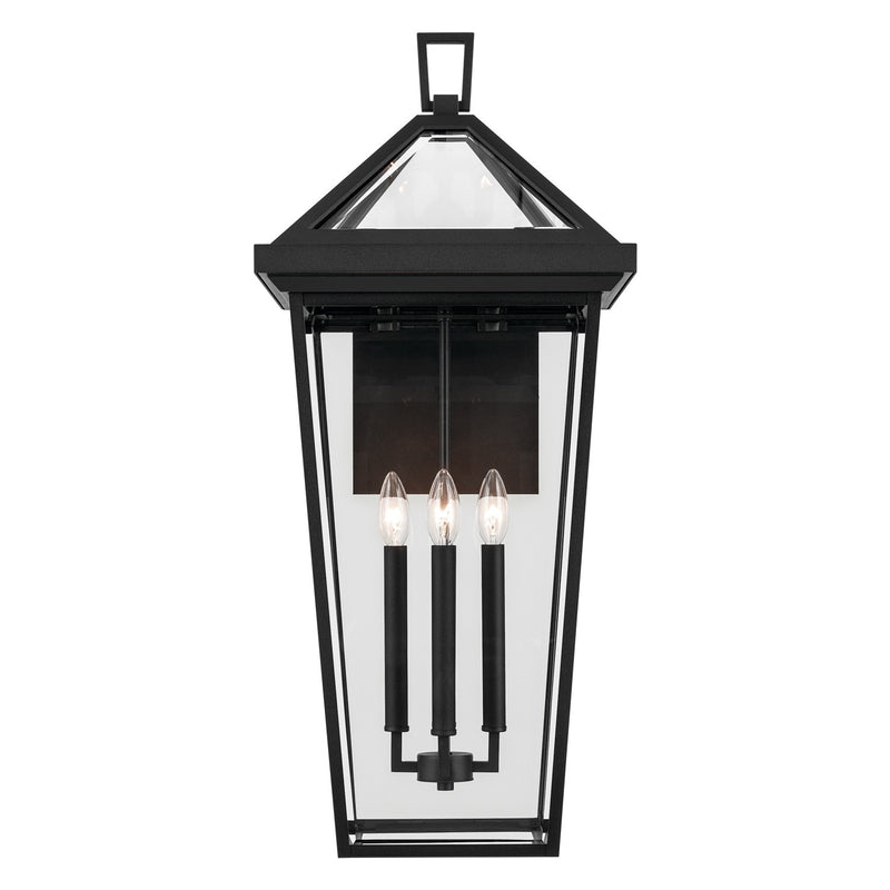 Kichler 59128BKT Four Light Outdoor Wall Mount, Textured Black