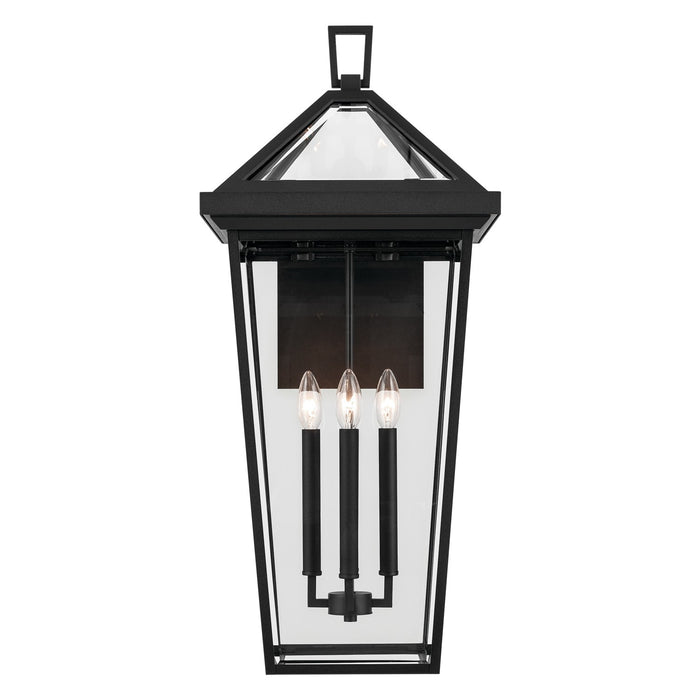 Kichler 59128BKT Four Light Outdoor Wall Mount, Textured Black
