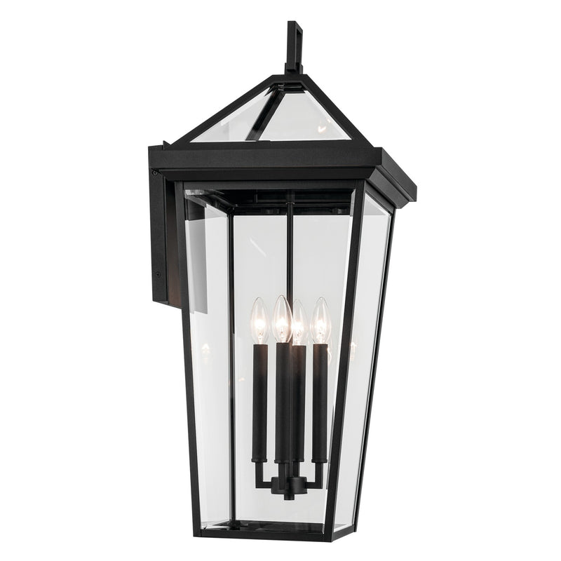 Kichler 59128BKT Four Light Outdoor Wall Mount, Textured Black