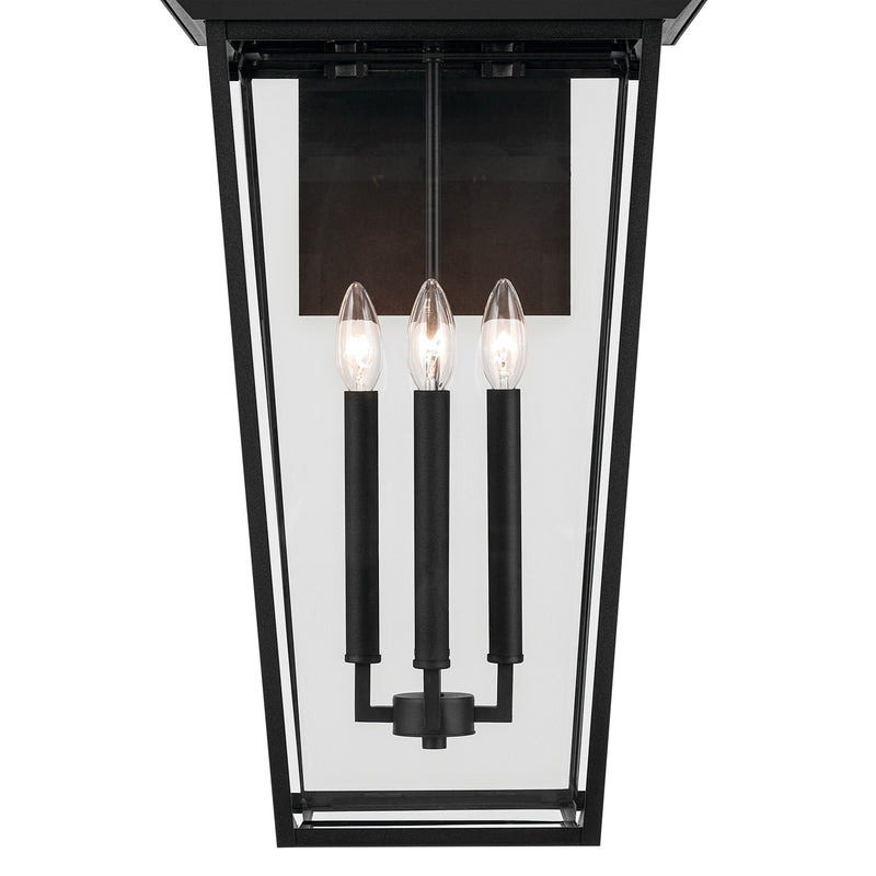 Kichler 59128BKT Four Light Outdoor Wall Mount, Textured Black
