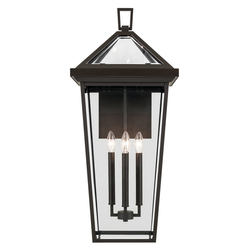 Kichler 59128OZ Four Light Outdoor Wall Mount, Olde Bronze