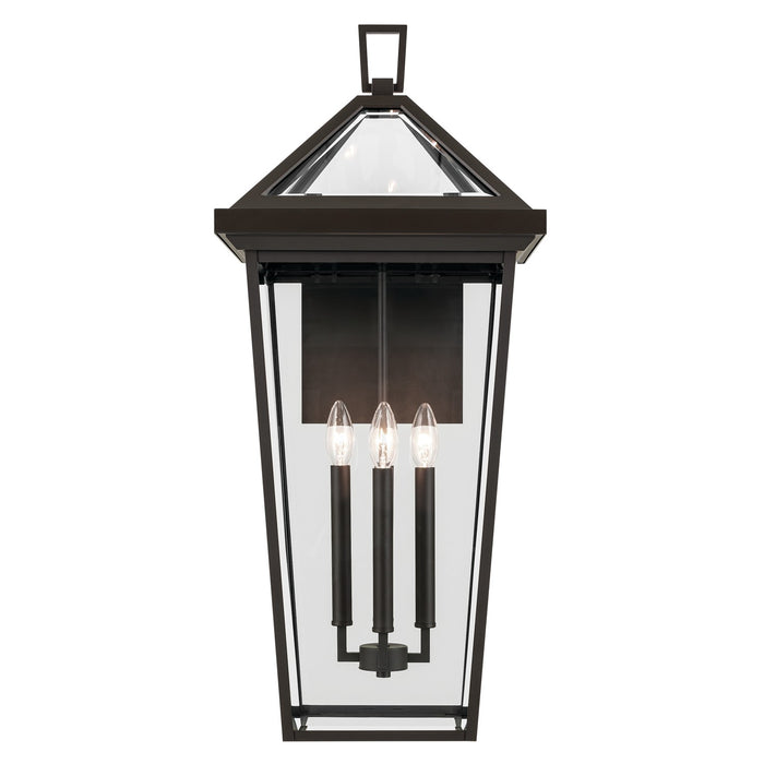 Kichler 59128OZ Four Light Outdoor Wall Mount, Olde Bronze
