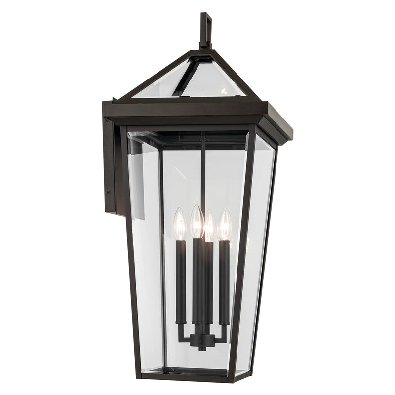 Kichler 59128OZ Four Light Outdoor Wall Mount, Olde Bronze