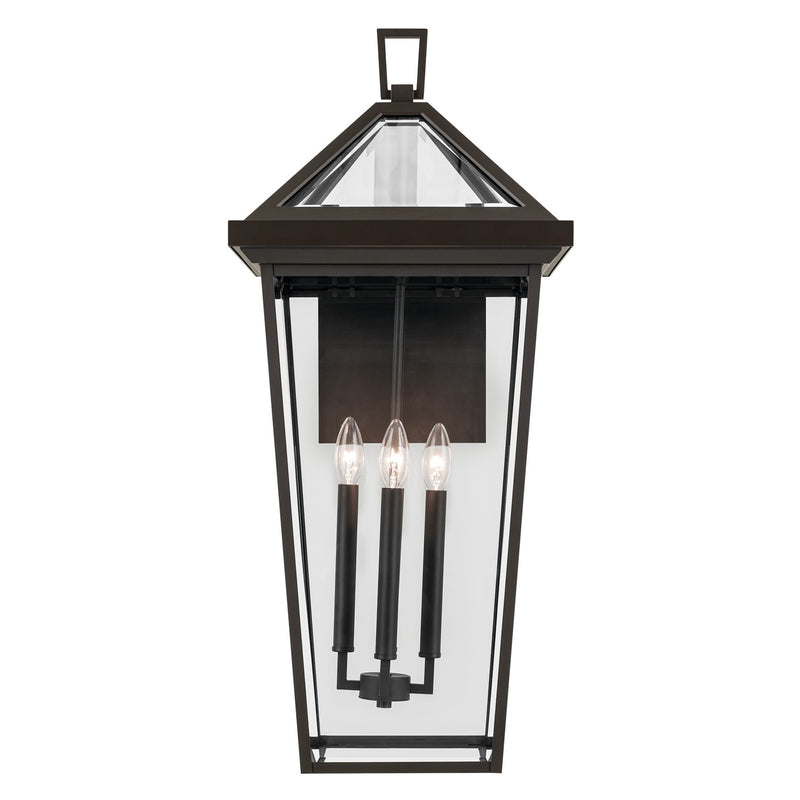 Kichler 59128OZ Four Light Outdoor Wall Mount, Olde Bronze