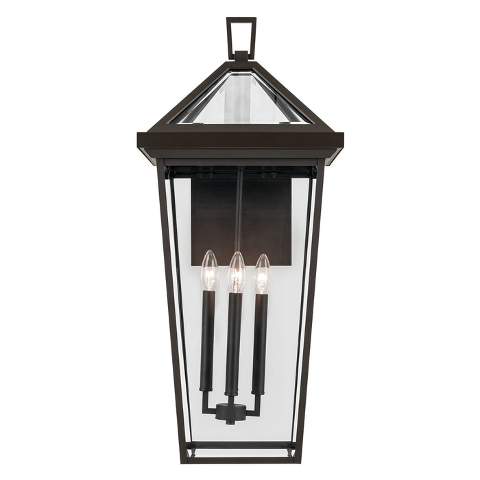 Kichler 59128OZ Four Light Outdoor Wall Mount, Olde Bronze