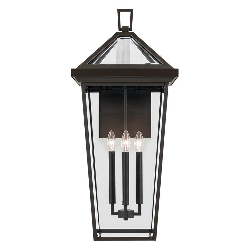 Kichler 59128OZ Four Light Outdoor Wall Mount, Olde Bronze