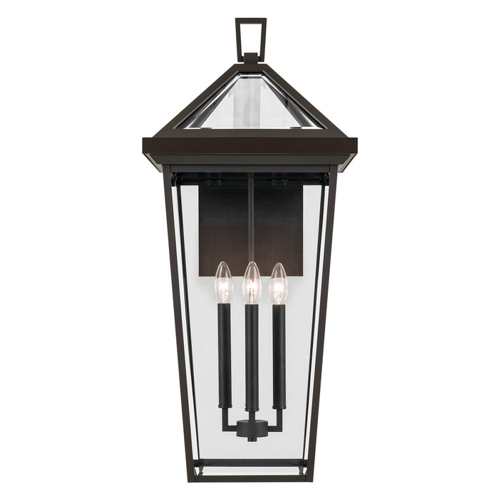 Kichler 59128OZ Four Light Outdoor Wall Mount, Olde Bronze