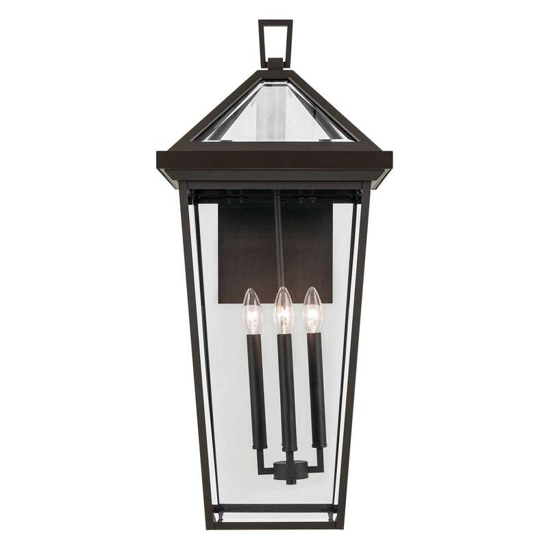 Kichler 59128OZ Four Light Outdoor Wall Mount, Olde Bronze
