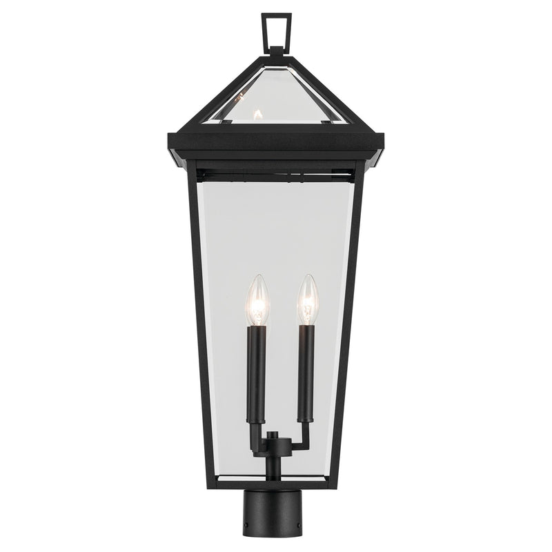 Kichler 59129BKT Three Light Outdoor Post Mount, Textured Black