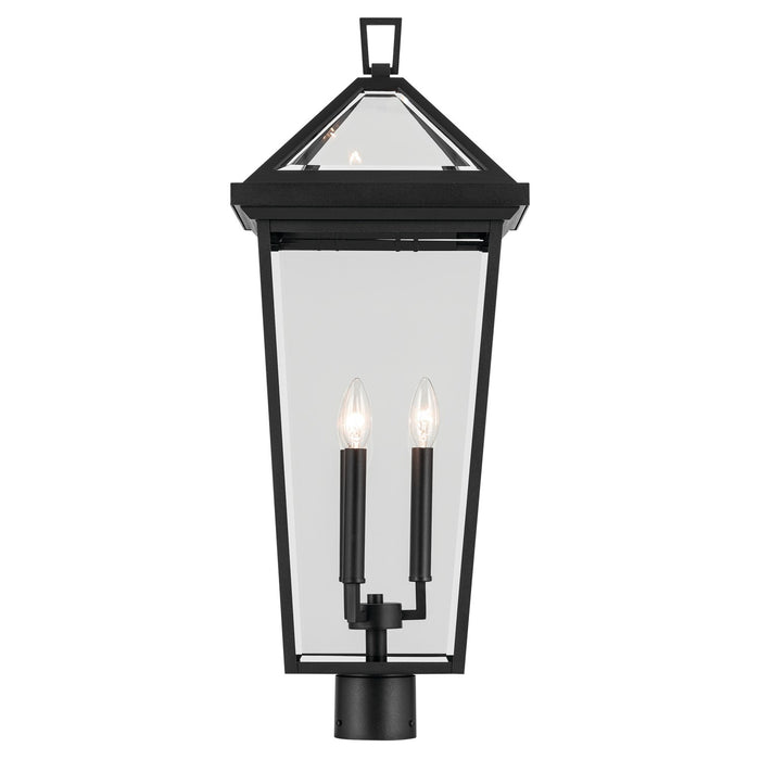 Kichler 59129BKT Three Light Outdoor Post Mount, Textured Black