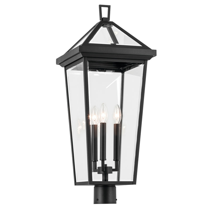 Kichler 59129BKT Three Light Outdoor Post Mount, Textured Black