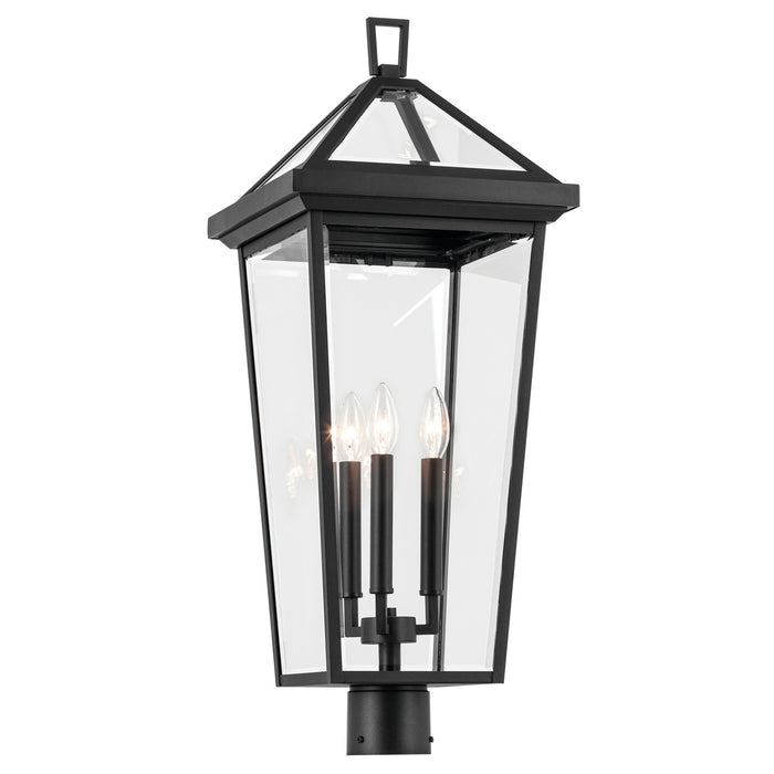 Kichler 59129BKT Three Light Outdoor Post Mount, Textured Black