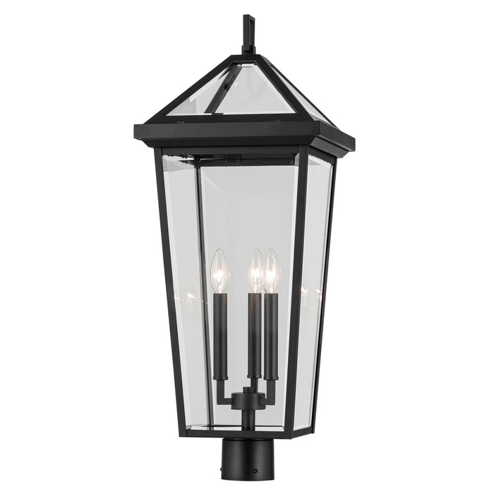 Kichler 59129BKT Three Light Outdoor Post Mount, Textured Black