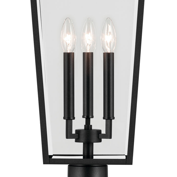 Kichler 59129BKT Three Light Outdoor Post Mount, Textured Black