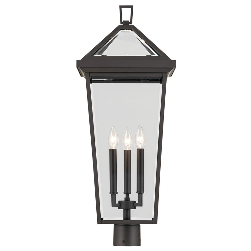 Kichler 59129OZ Three Light Outdoor Post Mount, Olde Bronze