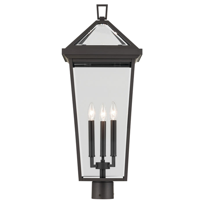 Kichler 59129OZ Three Light Outdoor Post Mount, Olde Bronze