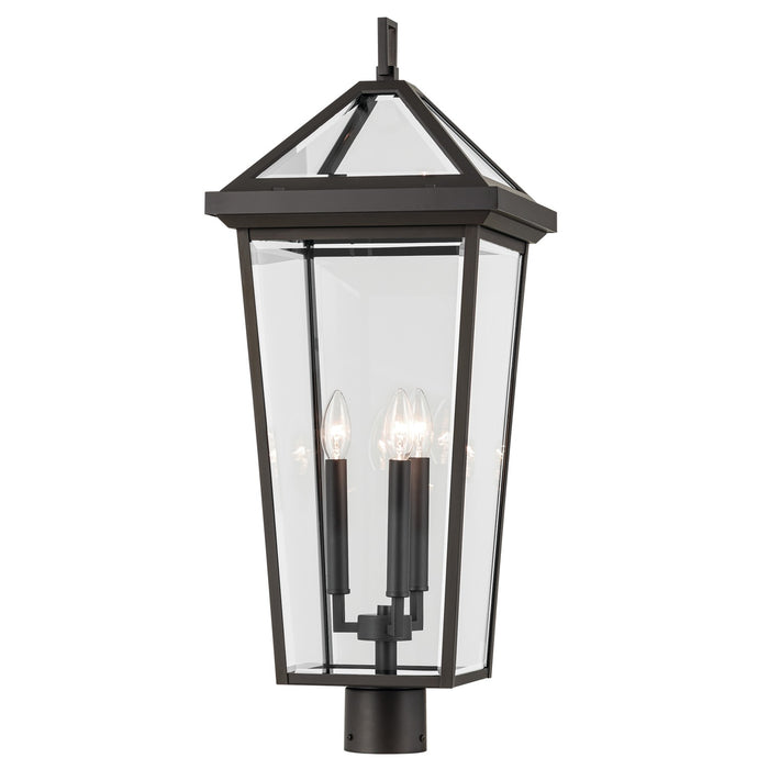 Kichler 59129OZ Three Light Outdoor Post Mount, Olde Bronze