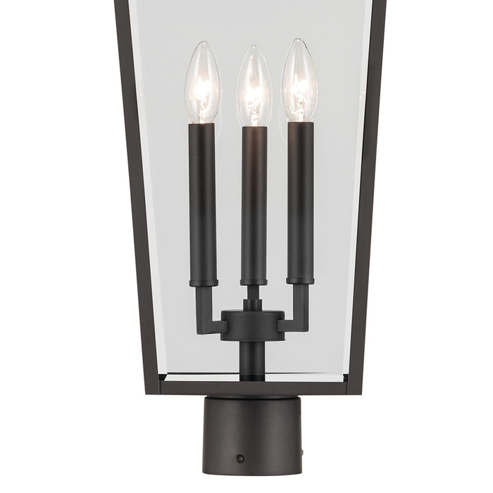 Kichler 59129OZ Three Light Outdoor Post Mount, Olde Bronze