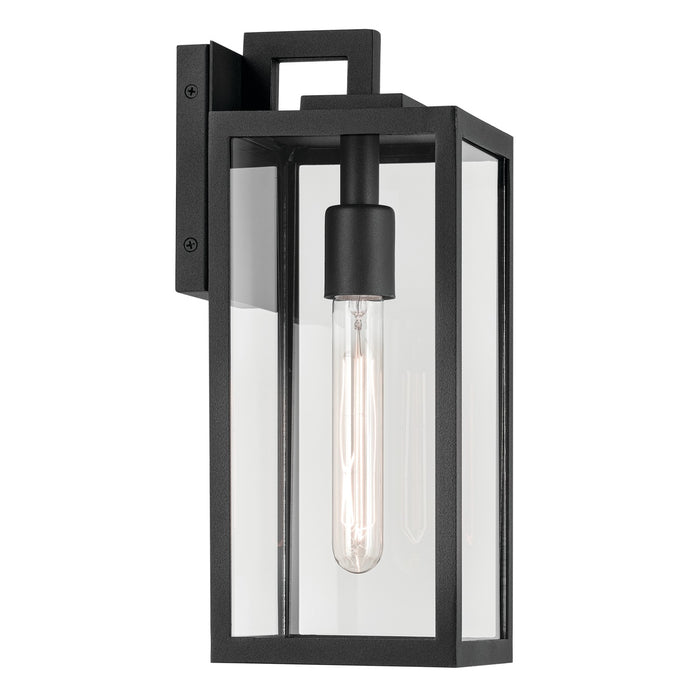 Kichler 59111BKT One Light Outdoor Wall Mount, Textured Black