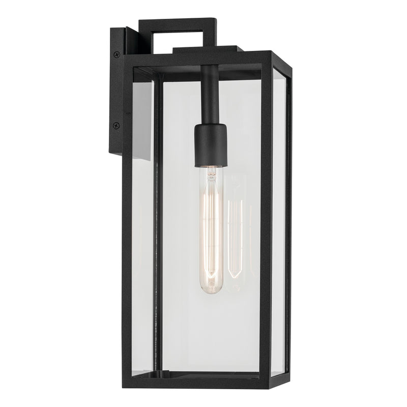 Kichler 59112BKT One Light Outdoor Wall Mount, Textured Black