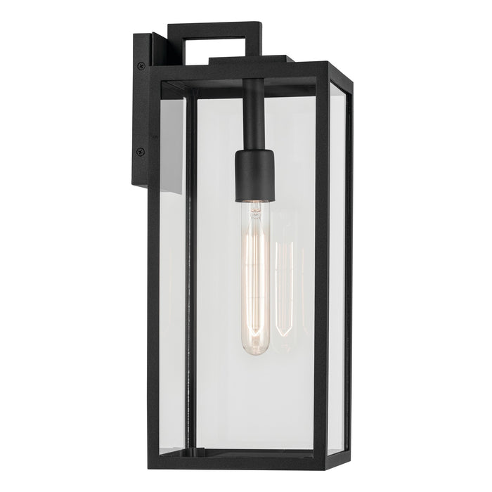 Kichler 59112BKT One Light Outdoor Wall Mount, Textured Black