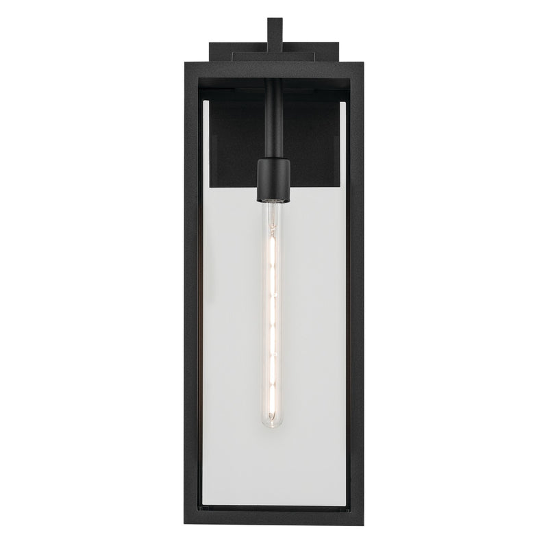Kichler 59113BKT One Light Outdoor Wall Mount, Textured Black