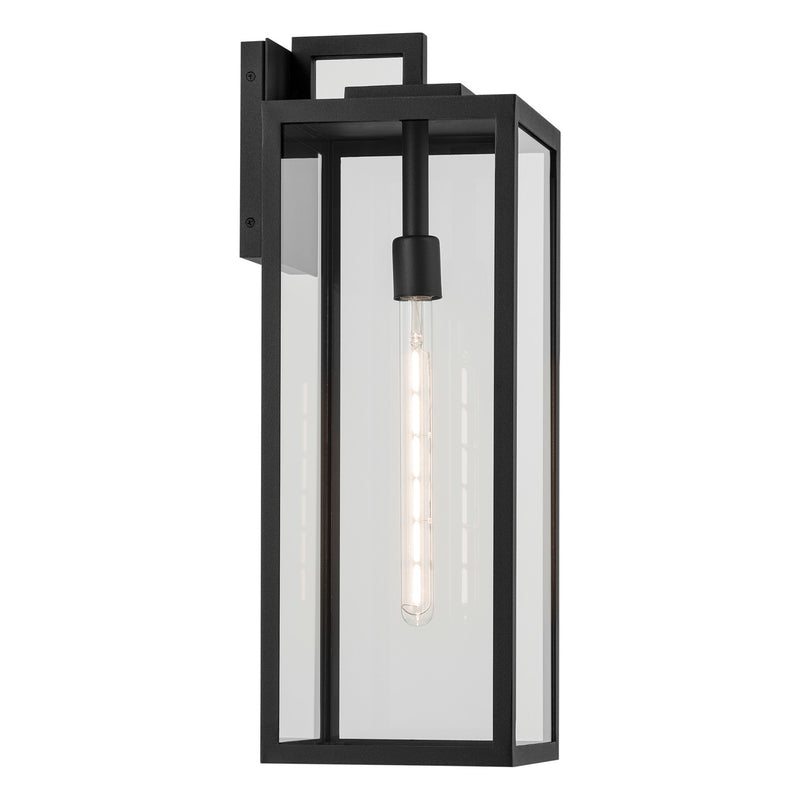 Kichler 59113BKT One Light Outdoor Wall Mount, Textured Black