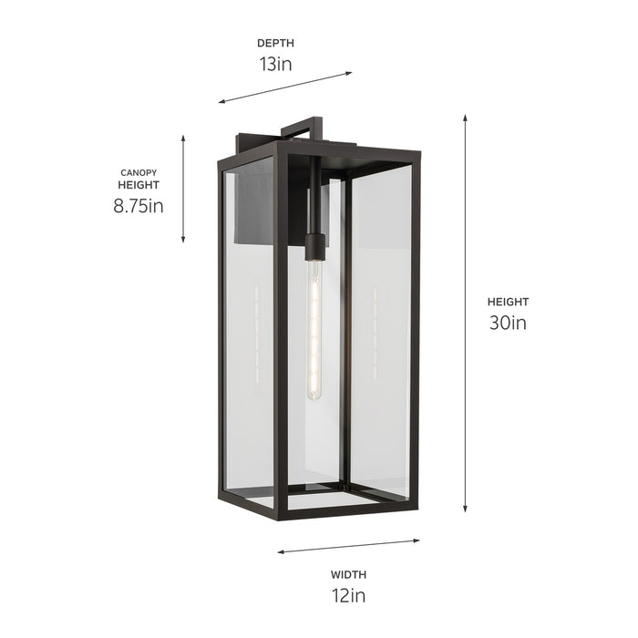 Kichler 59114OZ One Light Outdoor Wall Mount, Olde Bronze