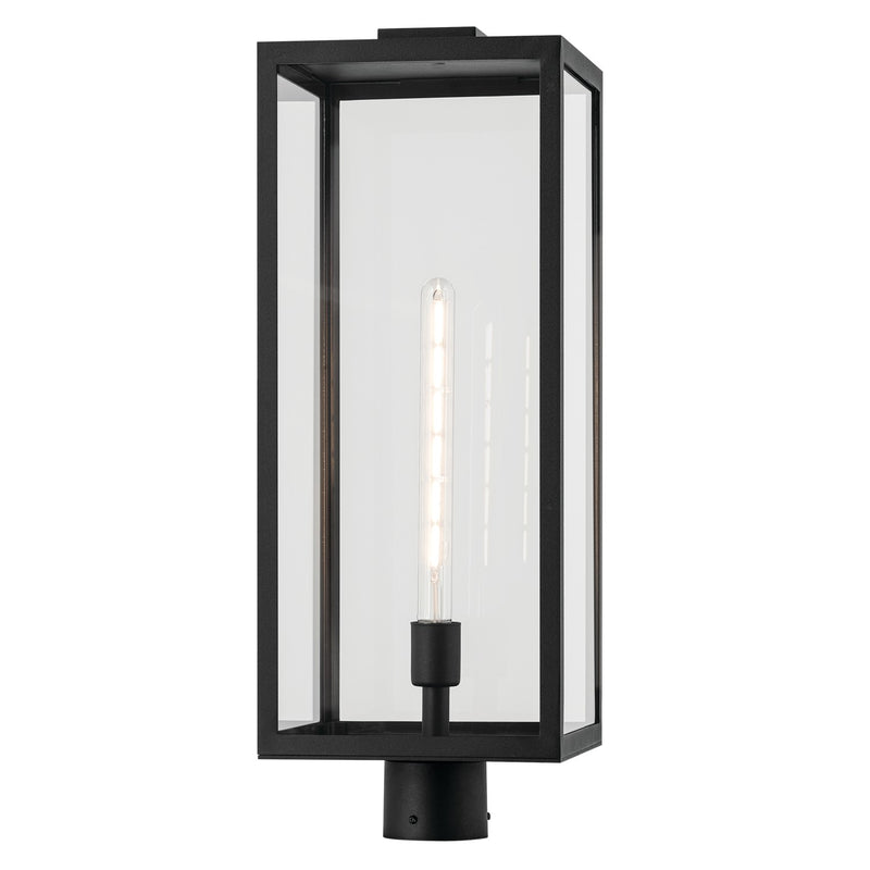 Kichler 59115BKT One Light Outdoor Post Mount, Textured Black