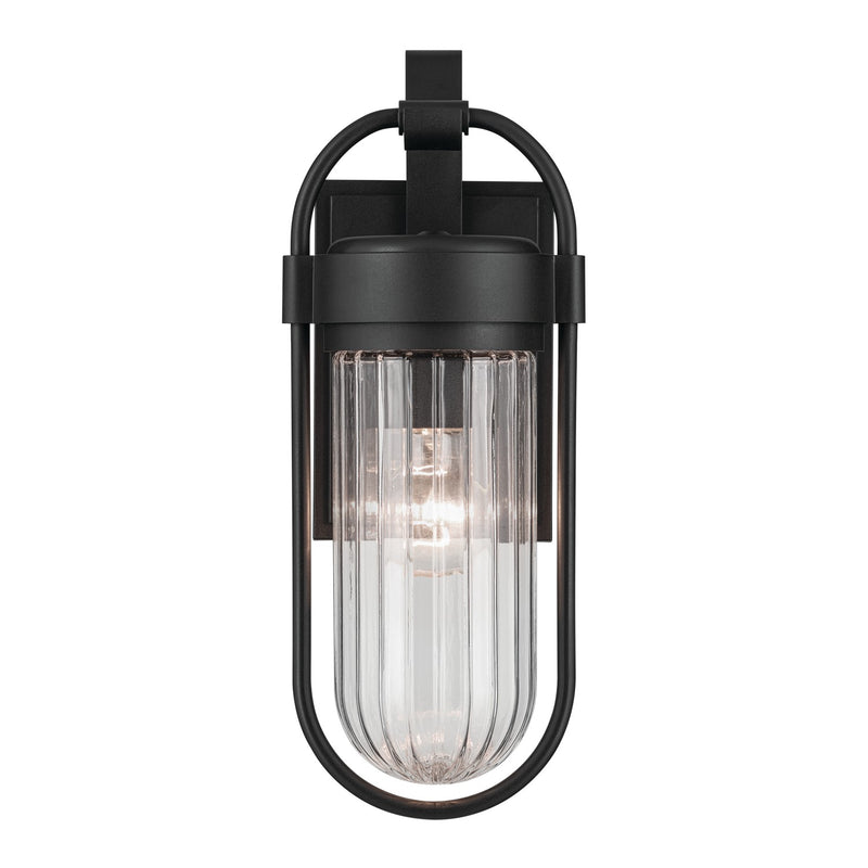 Kichler 59123BKT One Light Outdoor Wall Mount, Textured Black