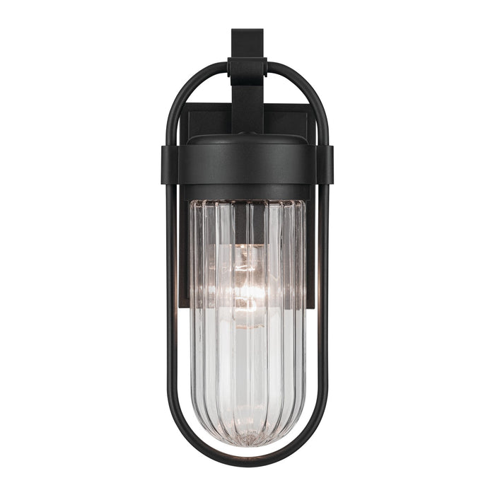 Kichler 59123BKT One Light Outdoor Wall Mount, Textured Black