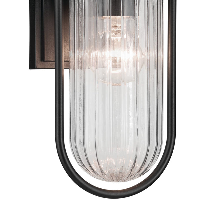 Kichler 59123BKT One Light Outdoor Wall Mount, Textured Black
