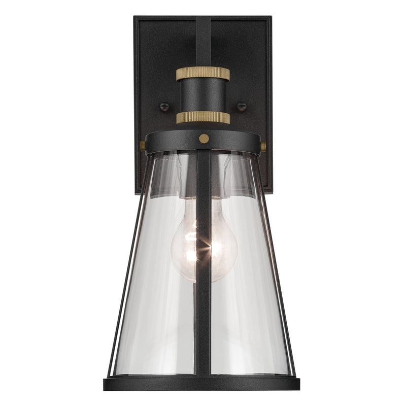 Kichler 59146BKT One Light Outdoor Wall Mount, Textured Black