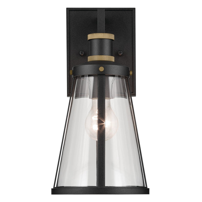Kichler 59146BKT One Light Outdoor Wall Mount, Textured Black