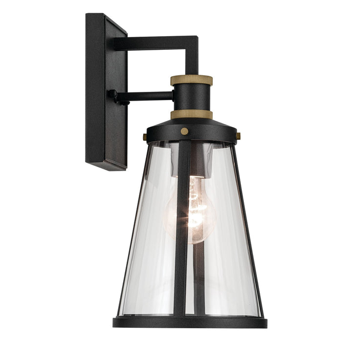 Kichler 59146BKT One Light Outdoor Wall Mount, Textured Black
