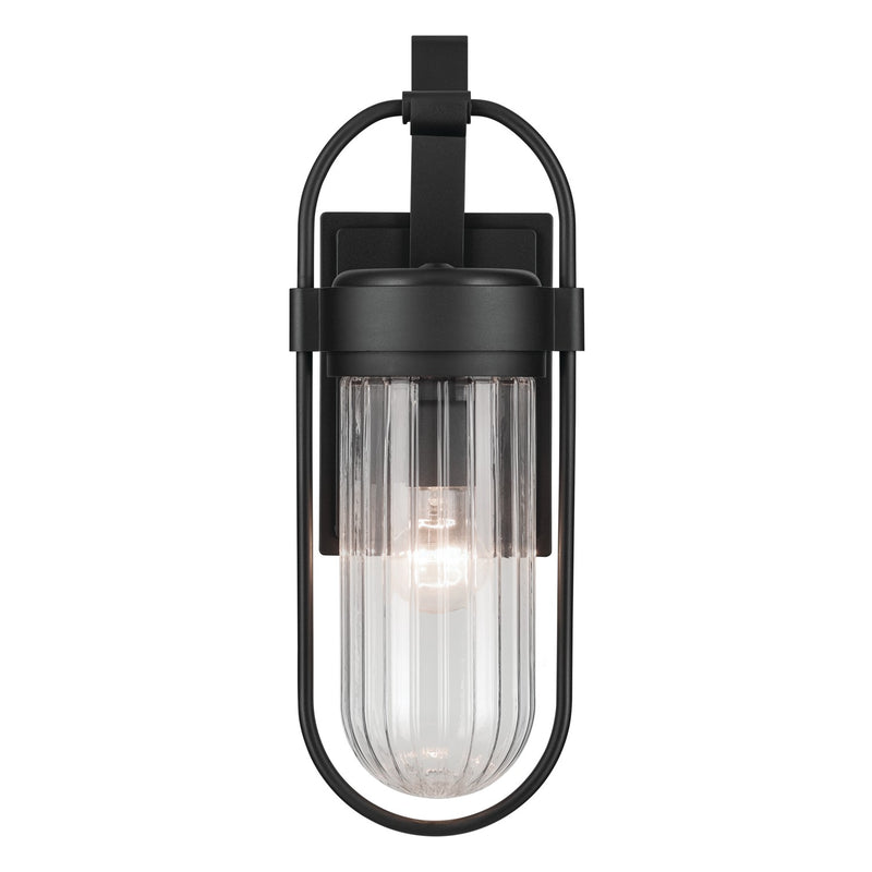 Kichler 59124BKT One Light Outdoor Wall Mount, Textured Black